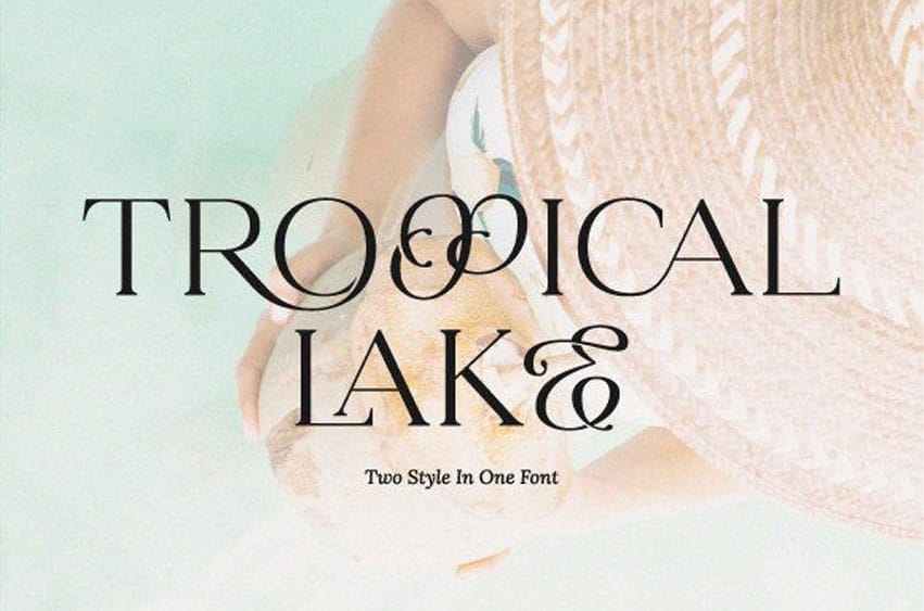 Tropical Lake Font