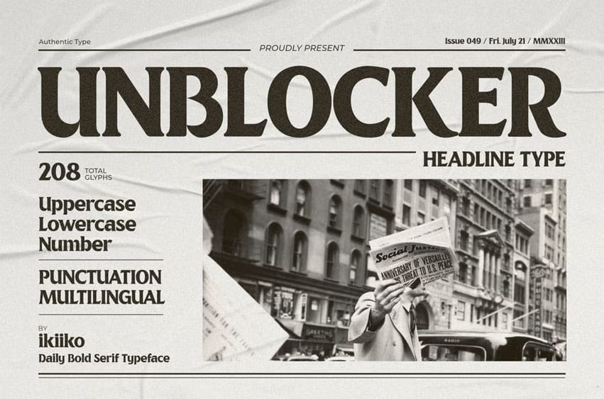 Unblocker Font