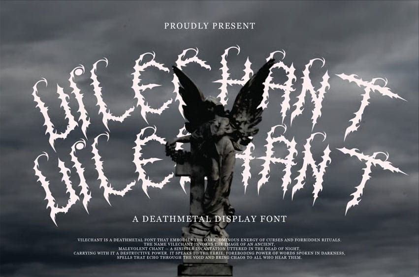 Vilechant Deathmetal Font