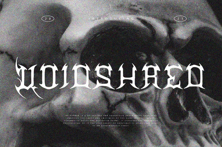 Voidshred Deathmetal Font