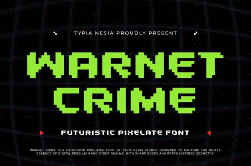 Warnet Crime Font