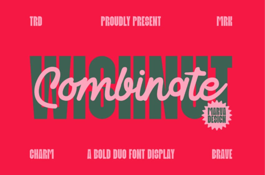 Wishnut Combinate Duo Font