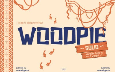 Woodpie Solid Font