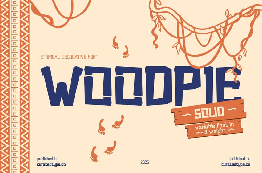 Woodpie Solid Font