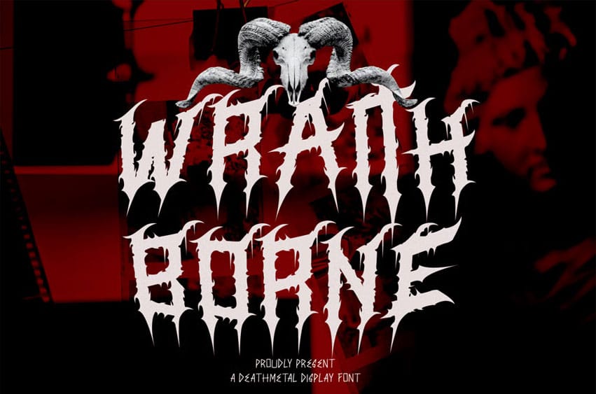 Wraithborne Deathmetal Font