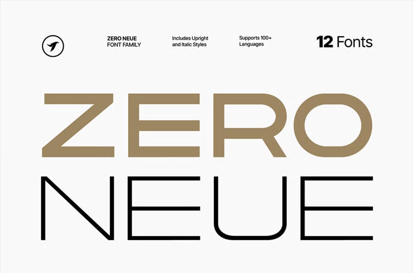 Zero Neue Font