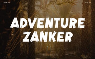 Adventure Zanker Font