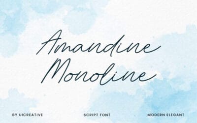 Amandine Monoline Font
