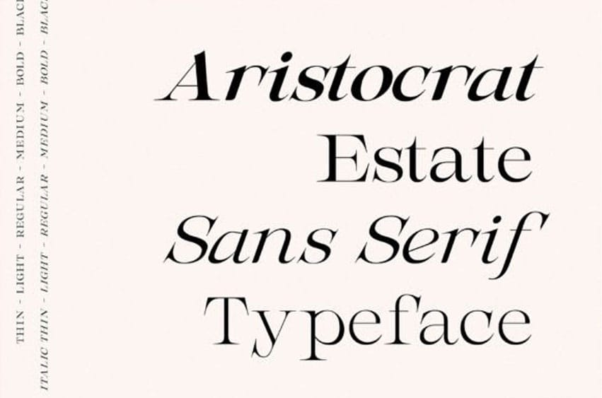Aristocrat Estate Font