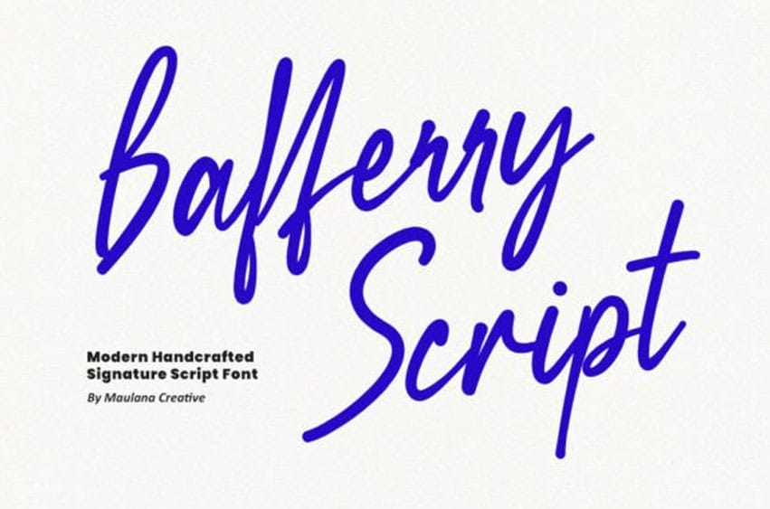 Bafferry Script Font