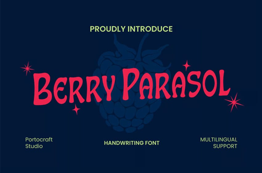 Berry Parasol Font