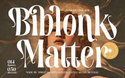 Biblonk Matter Font