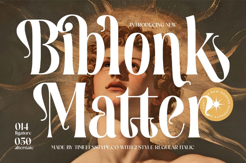 Biblonk Matter Font
