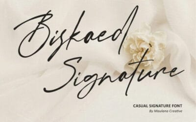 Biskaed Signature Font
