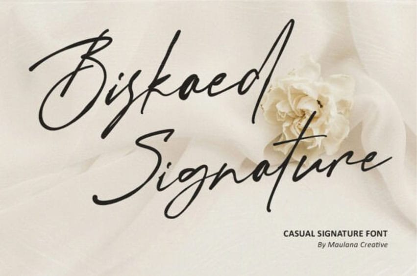 Biskaed Signature Font