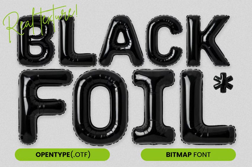 Black Foil Font