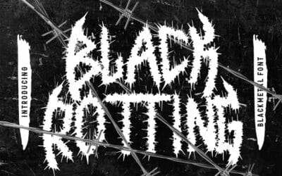 Black Rotting Font