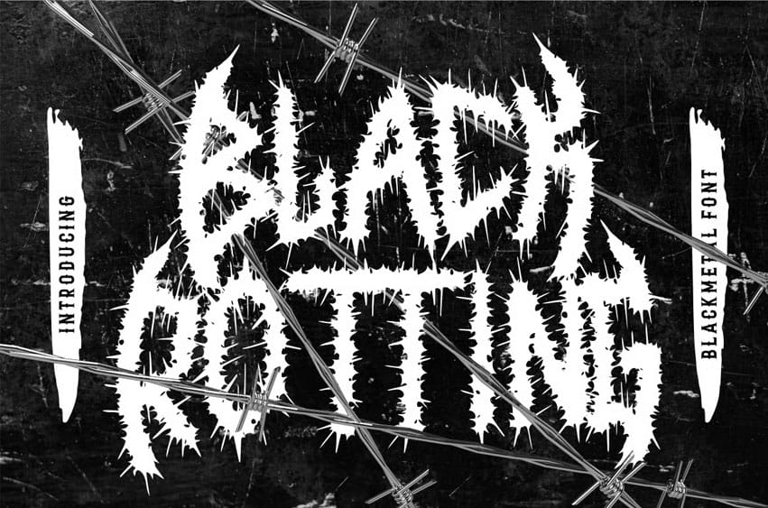 Black Rotting Font