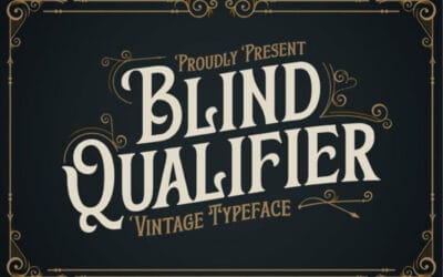 Blind Qualifier Font