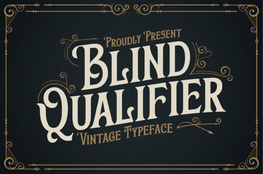 Blind Qualifier Font