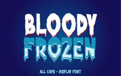Bloody Frozen Font