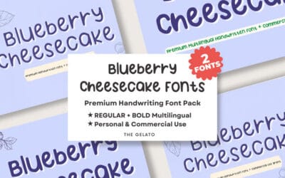 Blueberry Cheesecake Font