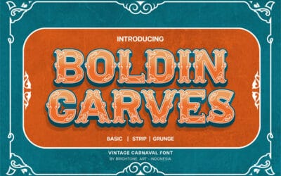Boldin Carves Font
