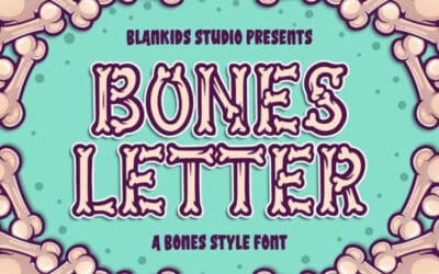 Bones Letter Font