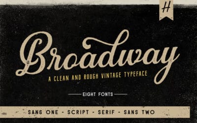 Broadway Rough Font