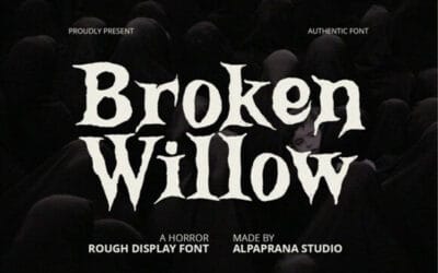 Broken Willow Font
