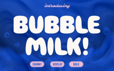 Bubble Milk Font