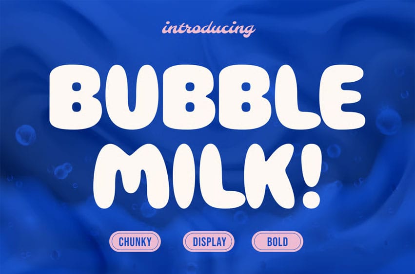 Bubble Milk Font