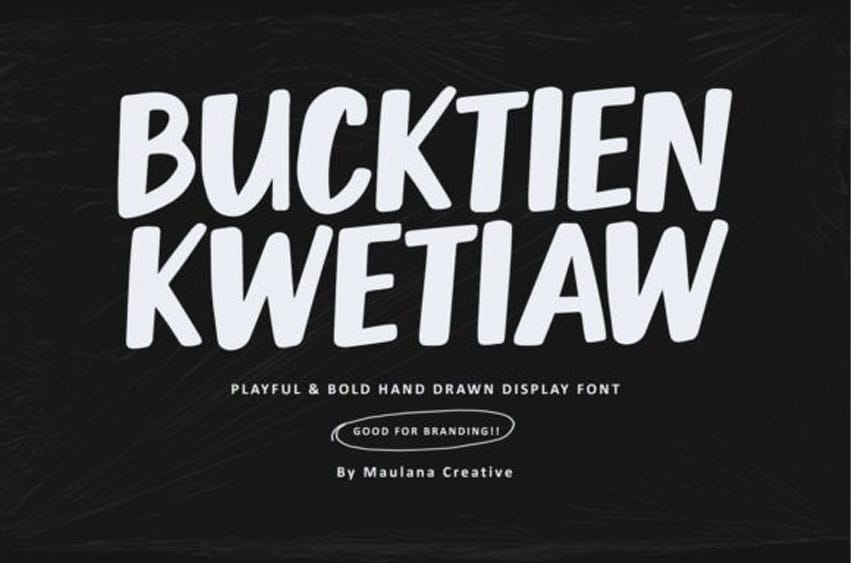 Bucktien Kwetiaw Font