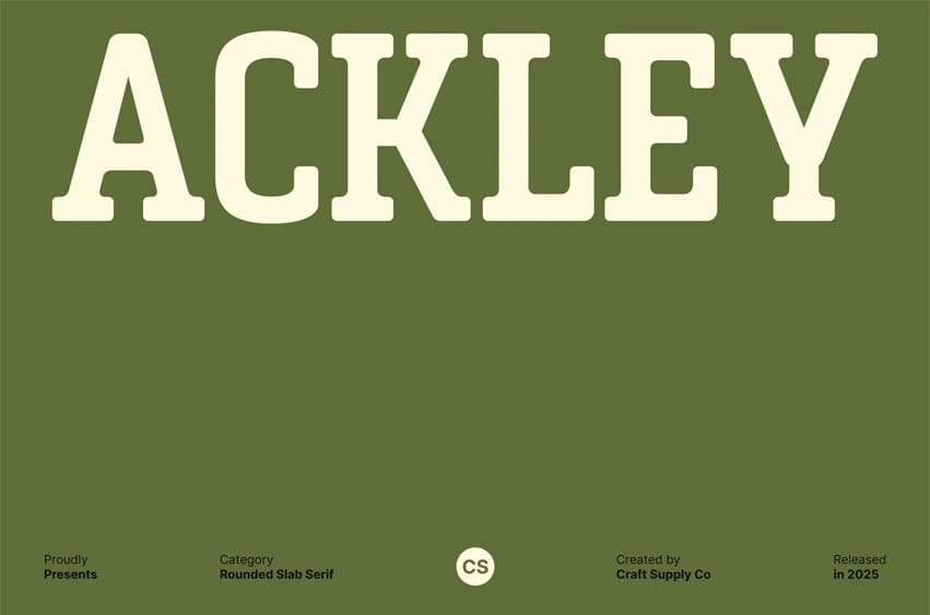 CS Ackley Font