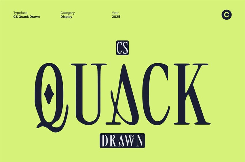 CS Quack Drawn Font