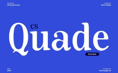 CS Quade Drawn Font
