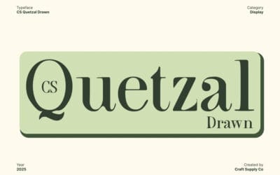 CS Quetzal Drawn Font