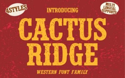 Cactus Ridge Font