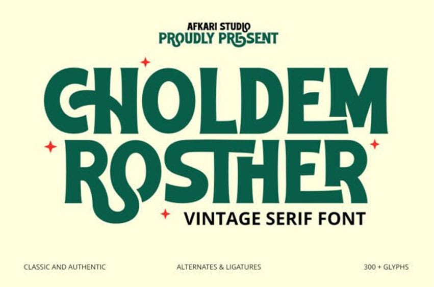 Choldem Rosther Font