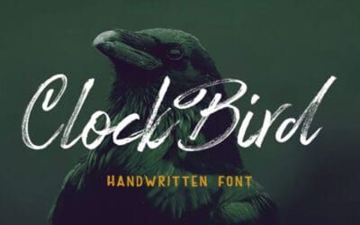 Clock Bird Font
