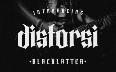 Distorsi Blackletters Font