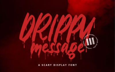 Drippy Message Font