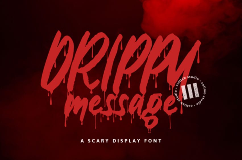 Drippy Message Font