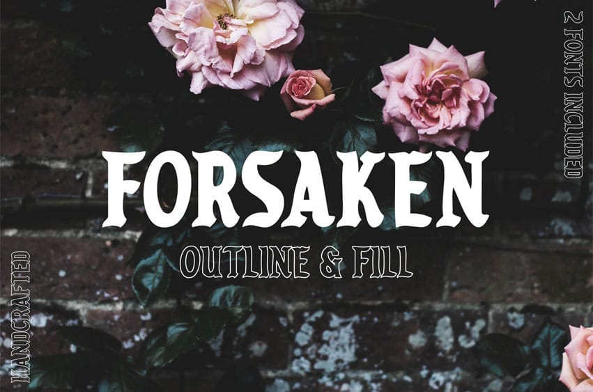 Forsaken Handcrafted Font