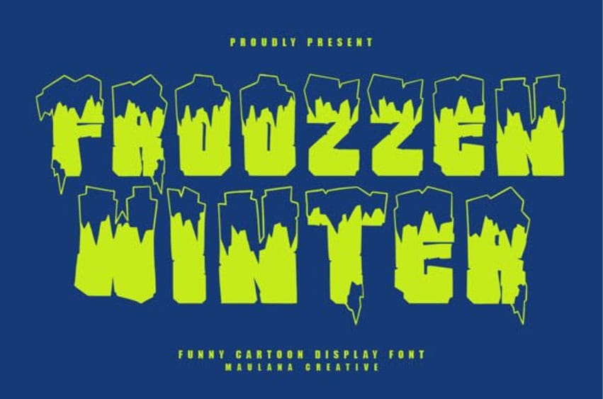Froozzen Winter Font