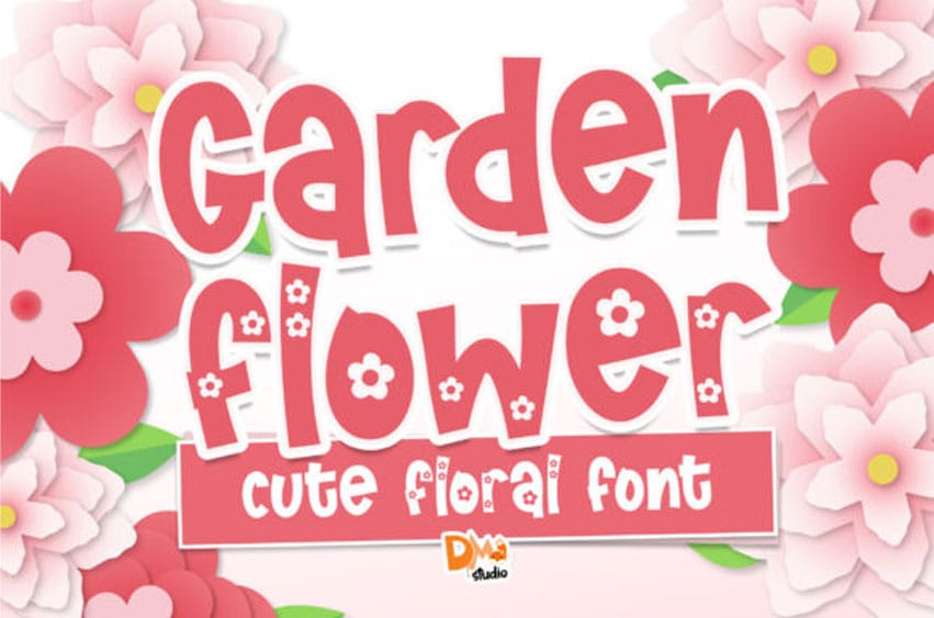 Garden Flower Font