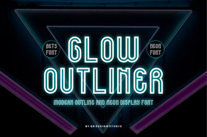Glow Outliner Font