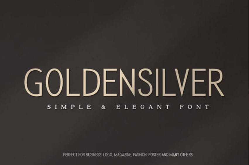 Golden Silver Font