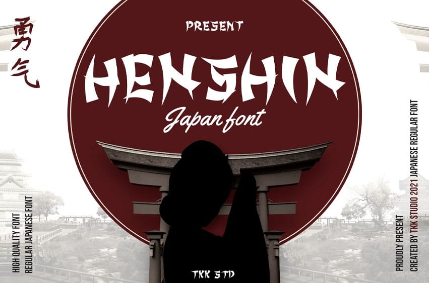 Henshin Japanese Font