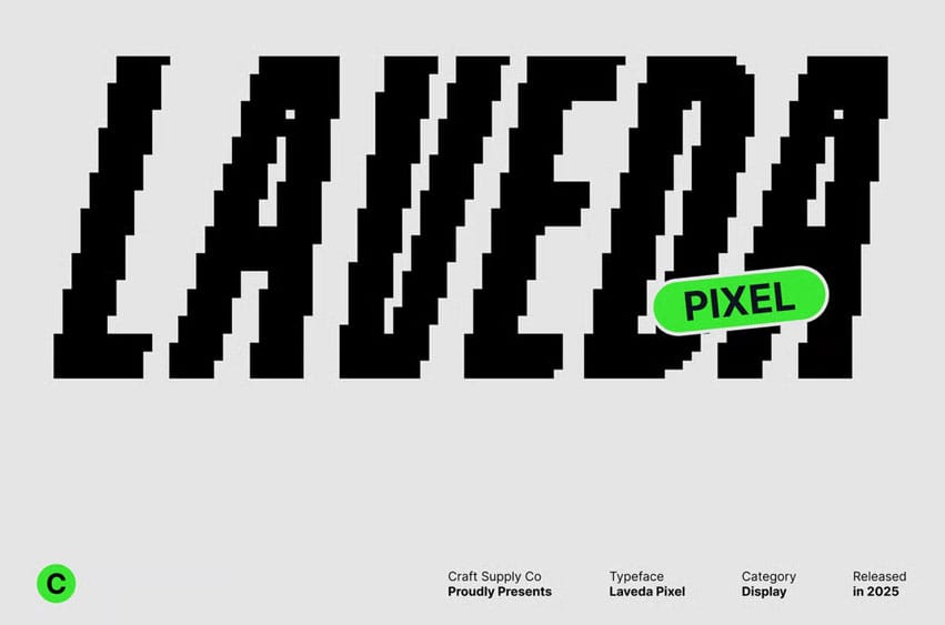 Laveda Pixel Font